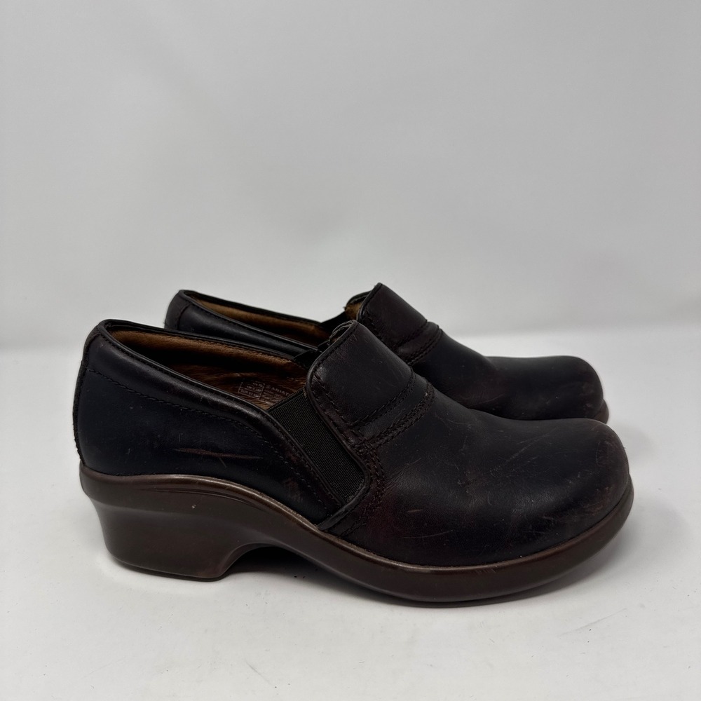 Ariat‎ Slip On Leather Clog Shoes Womens Brown Comfort Work Nursing Size 7